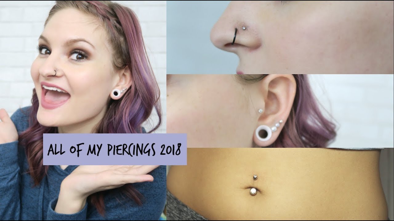 All of my 15 Piercings 2018! Pain, Experience, Regrets? | Alyssa Nicole |