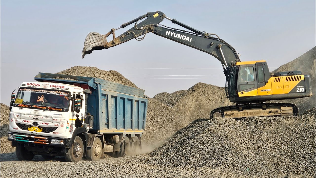 my first1New tata signa 3530 tk bs6 tipper truck driving review vs tata signa unloading video..