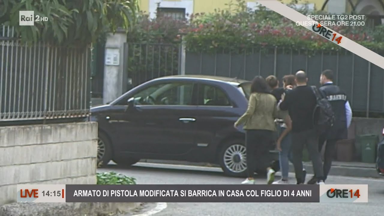 Armato di pistola modificata si barrica con il figlio di 4 anni, arrestato - Ore 14 del 06/10/2022