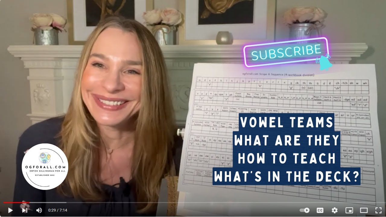 How to Teach Vowel Teams Using Multi-Sensory and More from Orton Gillingham Coaching