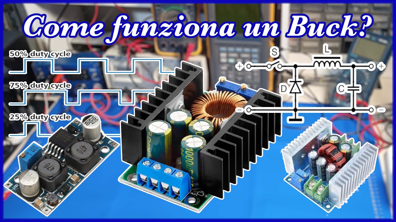 Come funzionano gli alimentatori switching DC/DC Buck (riduttori di tensione)? – Risposte da cani