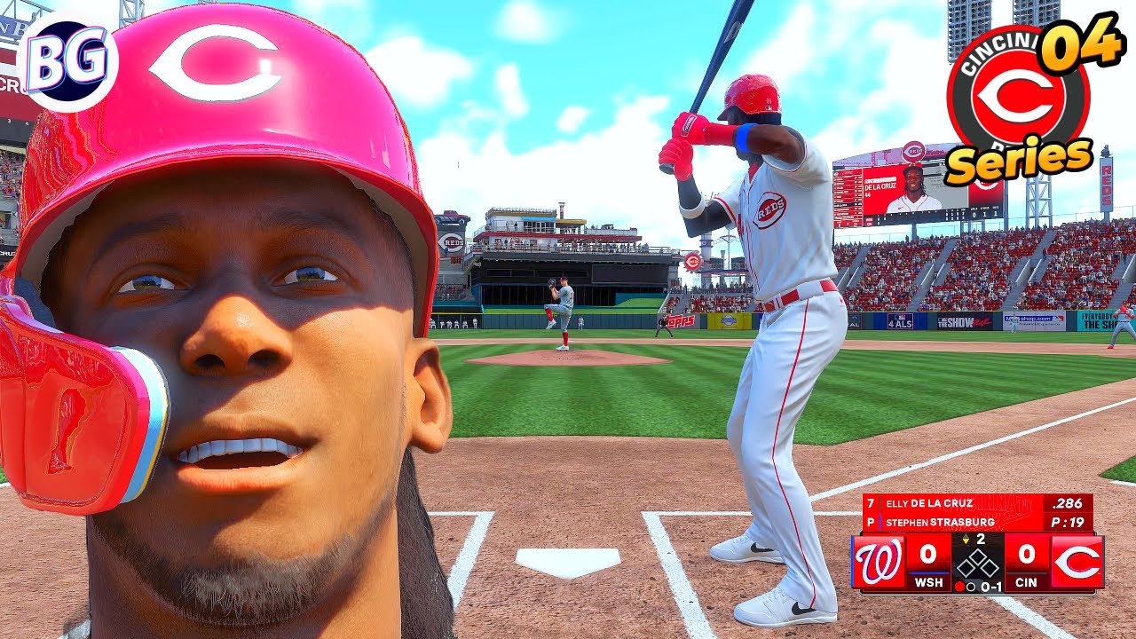 MLB The Show 24 Elly De La Cruz RTTS: ¡Primer Home Run y Primera Lesión!