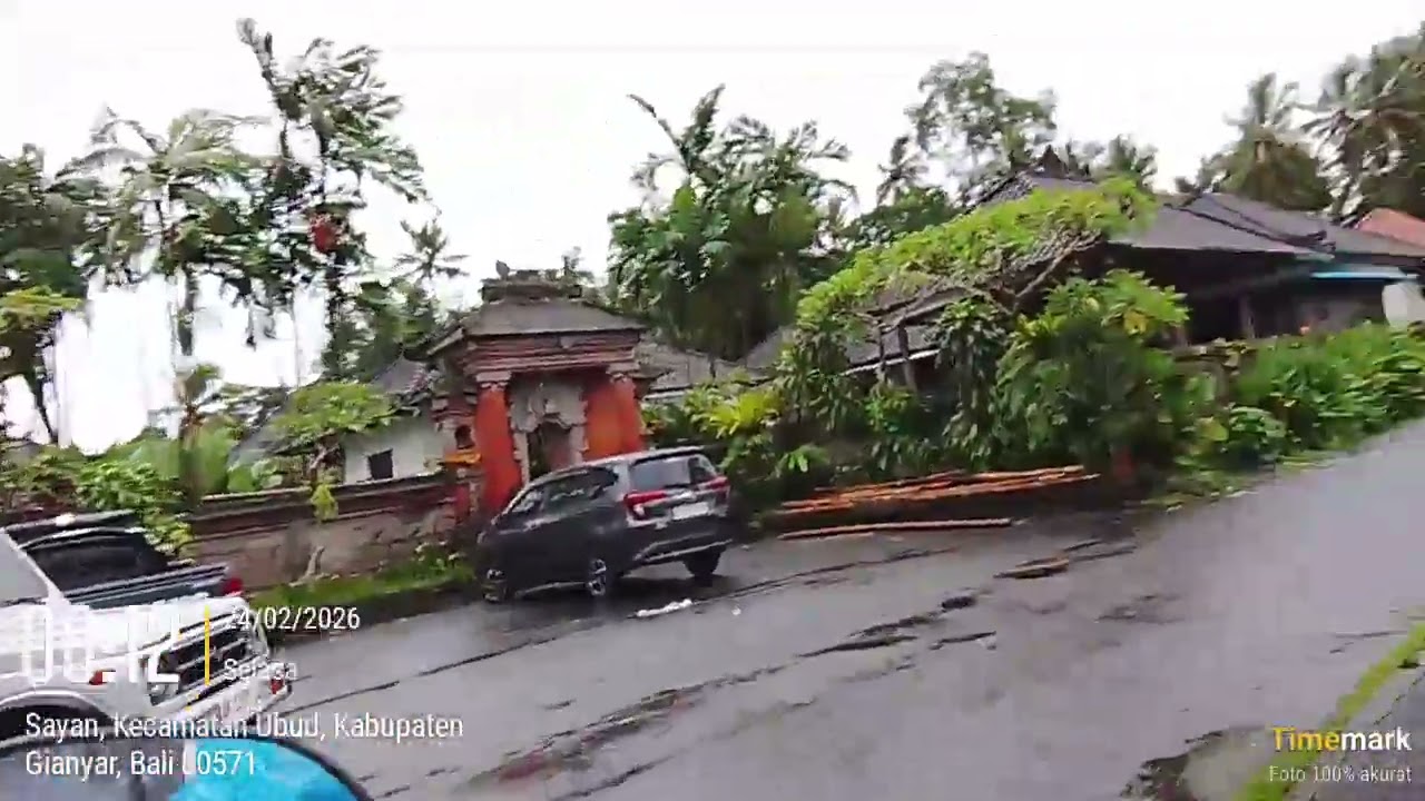 Bongkasa Abiansemal Badung - Kedewatan Ubud Gianyar Bali, motovlog perjalanan pagi hari.