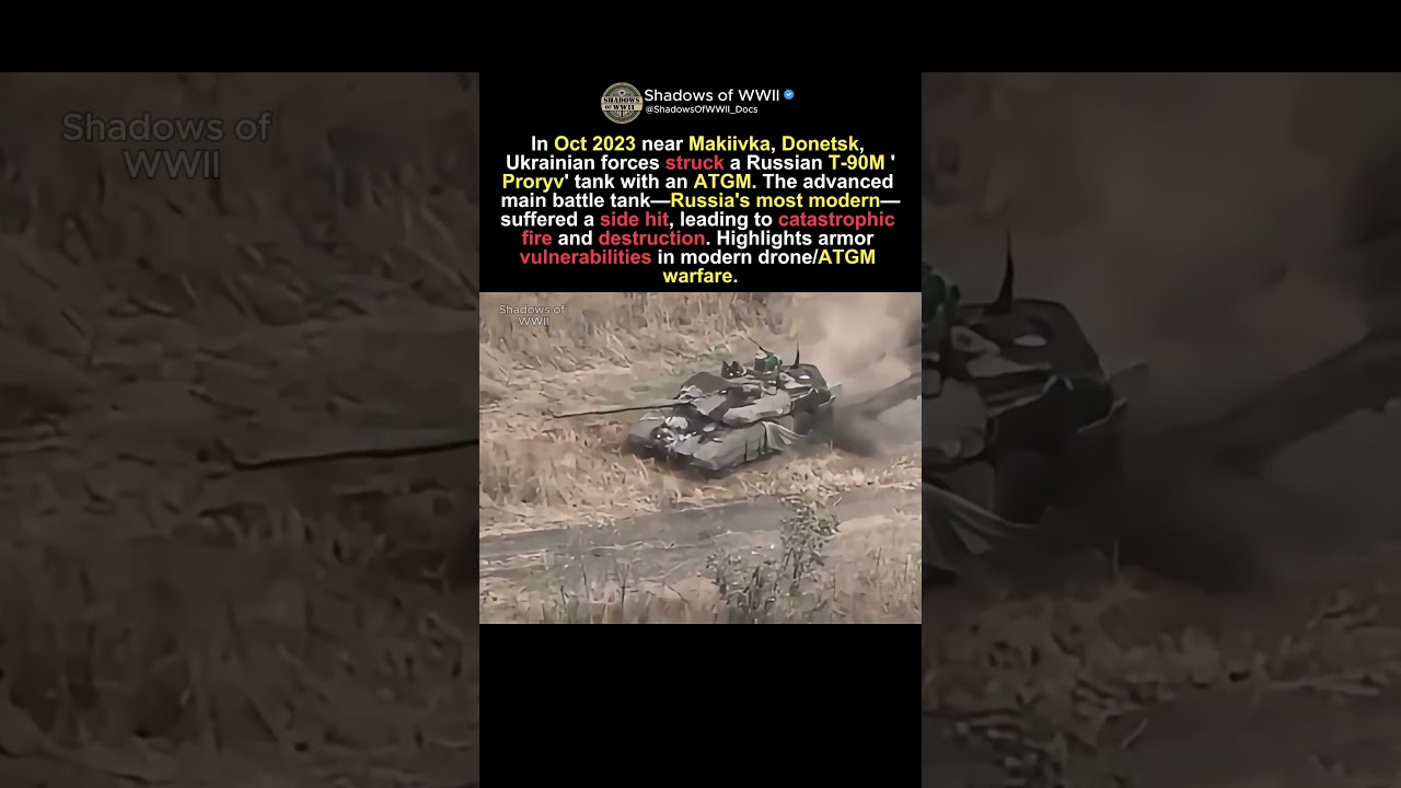 Russia's Most Advanced T-90M Destroyed in Seconds