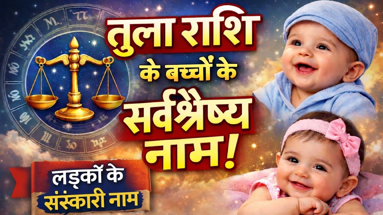 तुला राशि से हिन्दू लड़कों के 30 सबसे आकर्षक नए नाम 2026| Tula Rashi Baby Boy Names Tranding Names