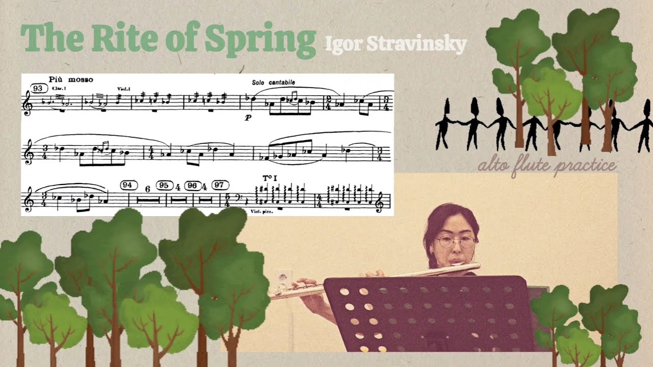 Alto flute excerpts from the Rite of Spring