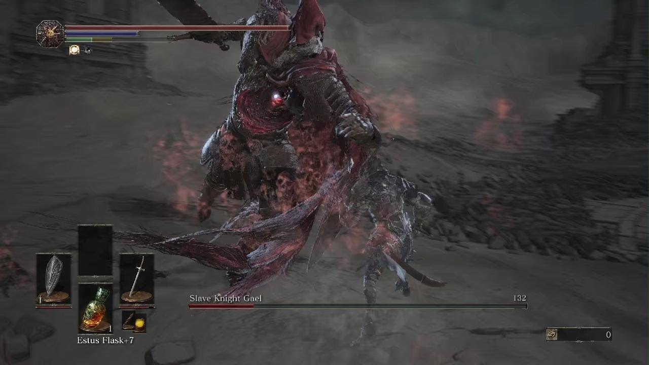 DARK SOULS III: I Killed Slave Knight Gael; Challenge Run (Read Description)