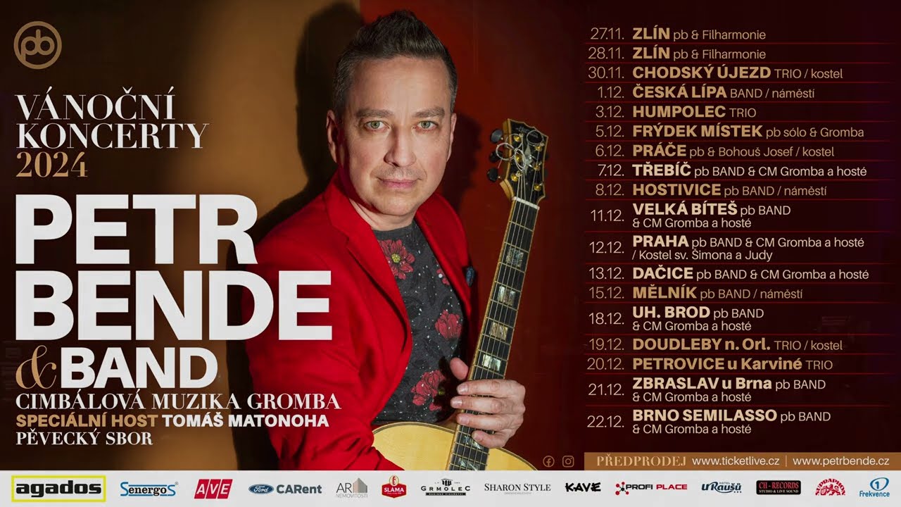 PETR BENDE & BAND  / VÁNOČNÍ KONCERT 2024 / 1.část / PRAHA / KOSTEL SV. ŠIMONA A JUDY / 12.12.2024 /