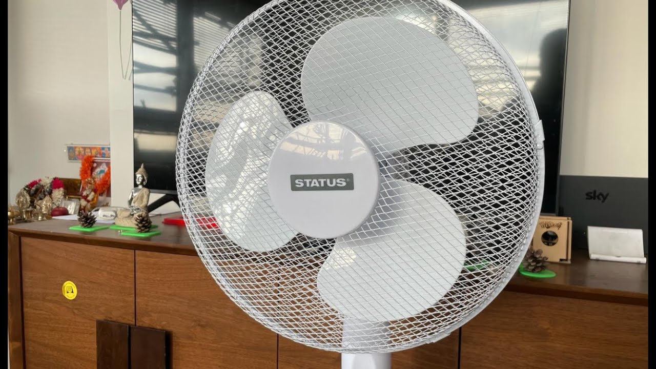 STATUS / CHALLENGE 16 Inch Oscillating Pedestal Stand Fan | How Assemble Status Instruction Manual