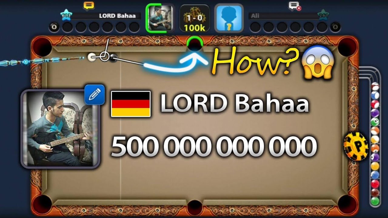 8 ball pool | 500 Billion coins complete | LORD Bahaa
