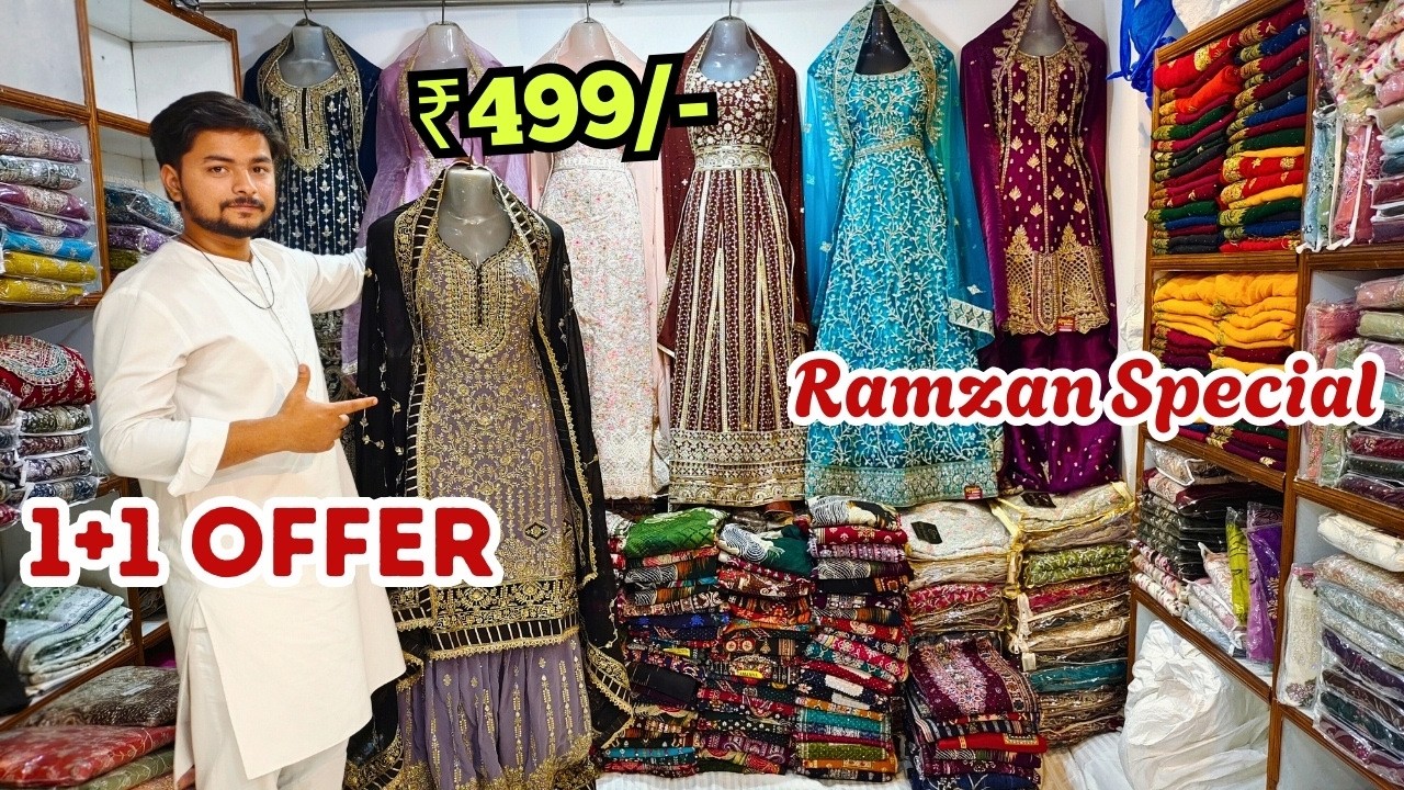 1+1 OFFER Fancy Partywear Dresses | Single Available Pakistani Designer Suits Hyderabad