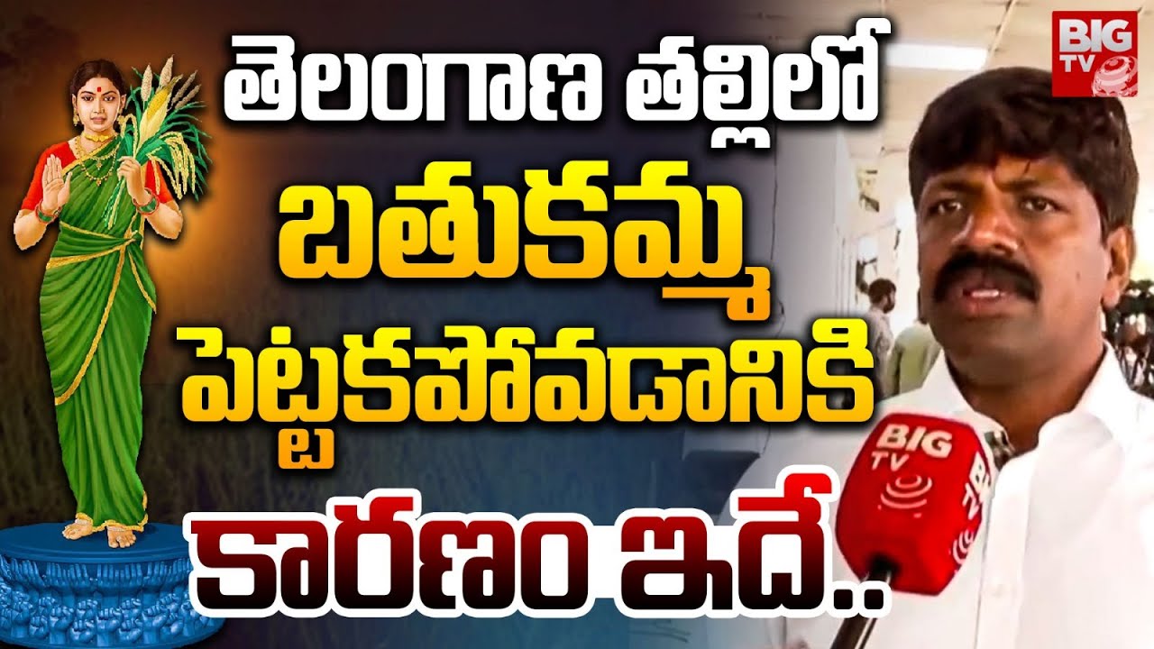 తెలంగాణ తల్లిలో బతుకమ్మ పెట్టకపోవడానికి కారణం ఇదే..| MLA Vemula Veeresham | Telangana Thalli Statue