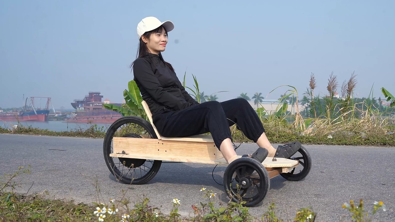 Building a Simple Wooden Electric Car Using Basic Materials - Easy DIY Steps