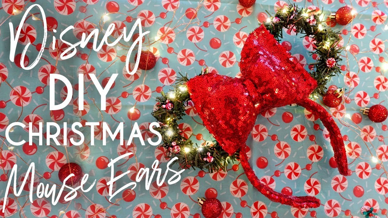 Disney DIY Christmas Mouse Ears