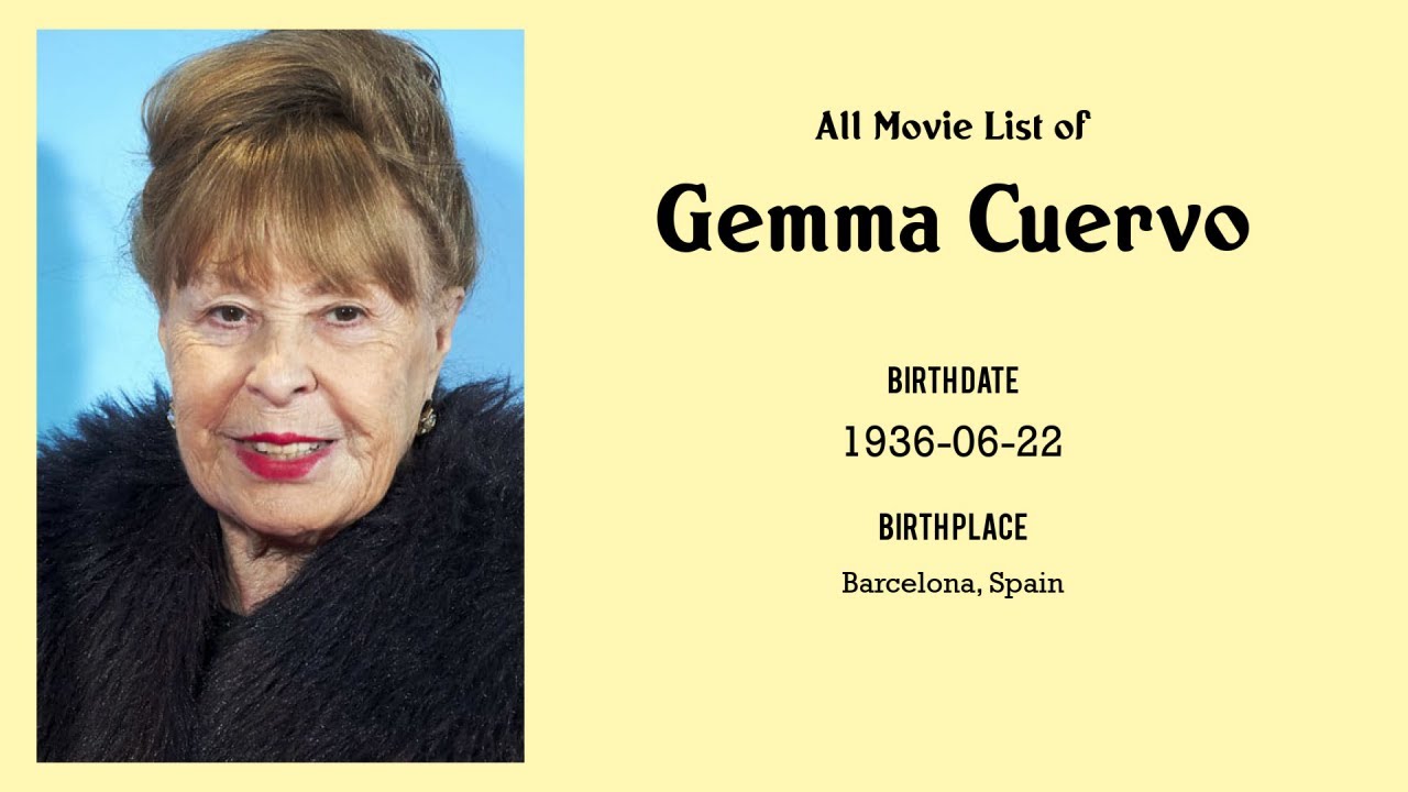 Gemma Cuervo Movies list Gemma Cuervo| Filmography of Gemma Cuervo