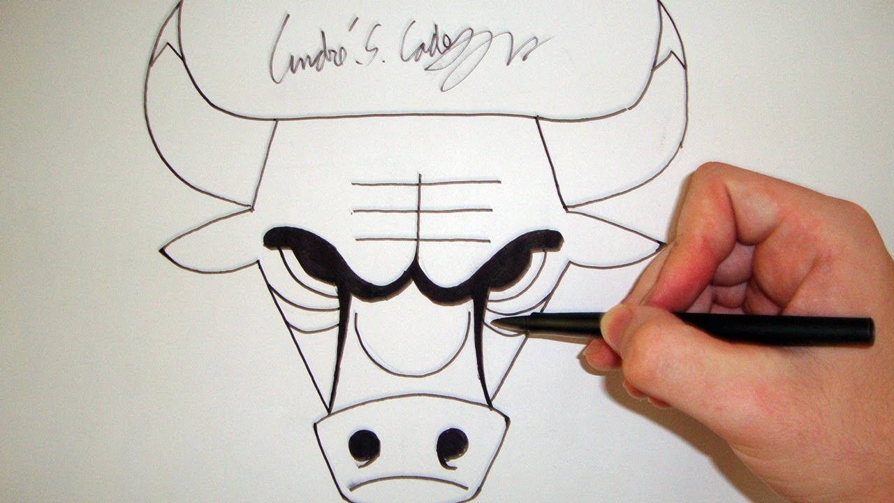 Como Desenhar a logo Chicago Bulls [NBA] - (How to Draw Chicago Bulls logo) - SLAY DESENHOS #46