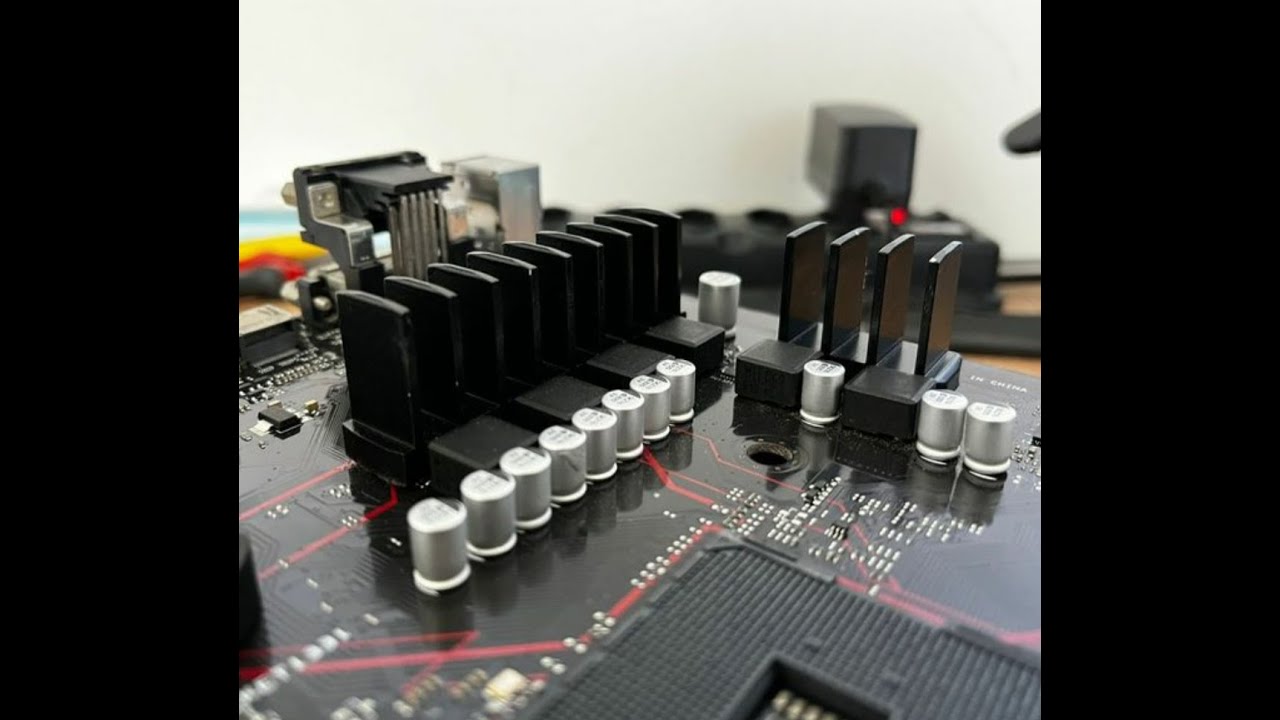 Dissipador do VRM na placa Asus prime b450m gaming Br