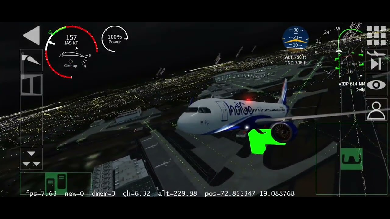 Take off from Mumbai for DELHI
