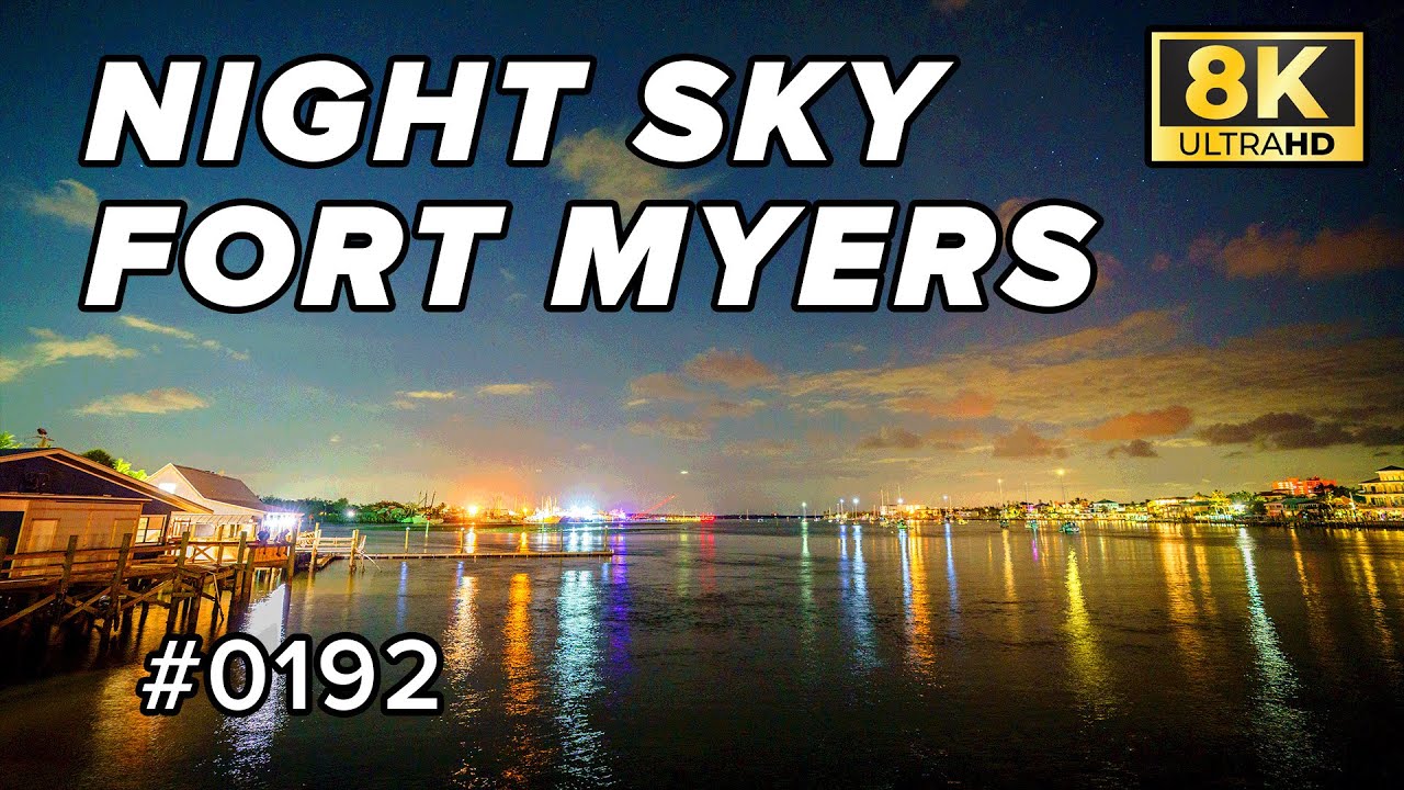 8K Timelapse of the Night Sky over Fort Myers Beach in Fort Myers, Fl (Sony A7R4 & G-Master 16-35mm)