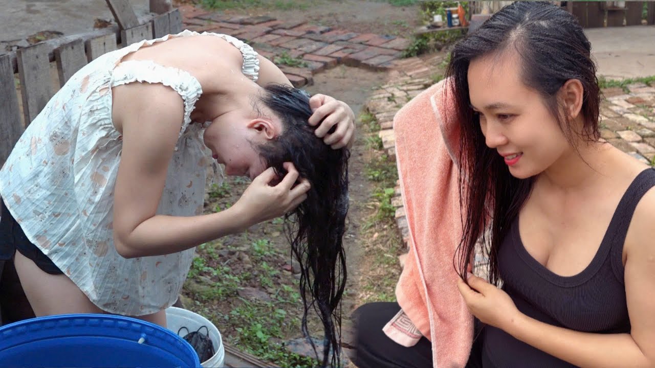 Rural Life: Gathering Herbs and Boiling Them To Make a Special Shampoo That Lasts For a Whole Month.