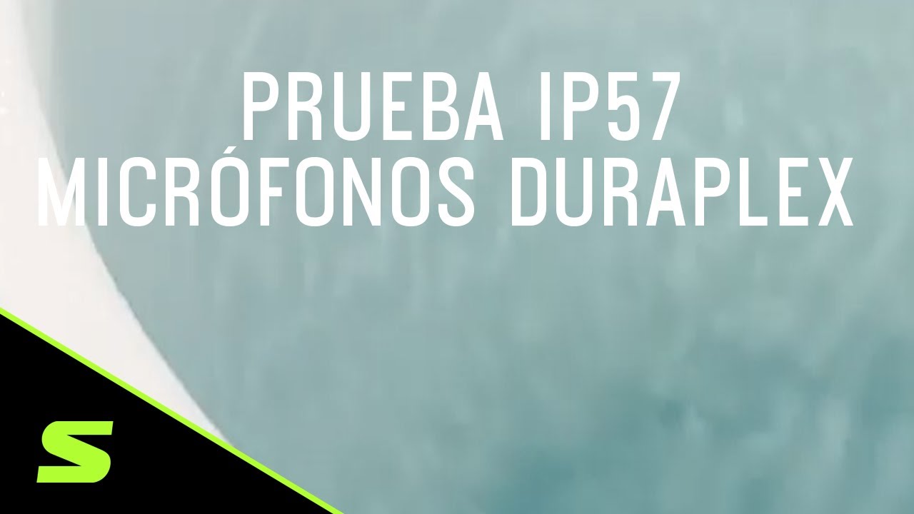 Prueba IP57 del micr&oacute;fono DuraPlex de Shure