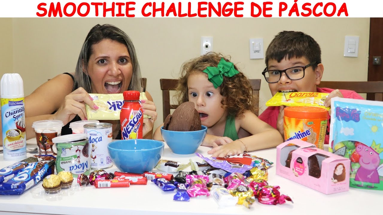 MILKSHAKE DE PÁSCOA - com irmãos Victor e Valentina