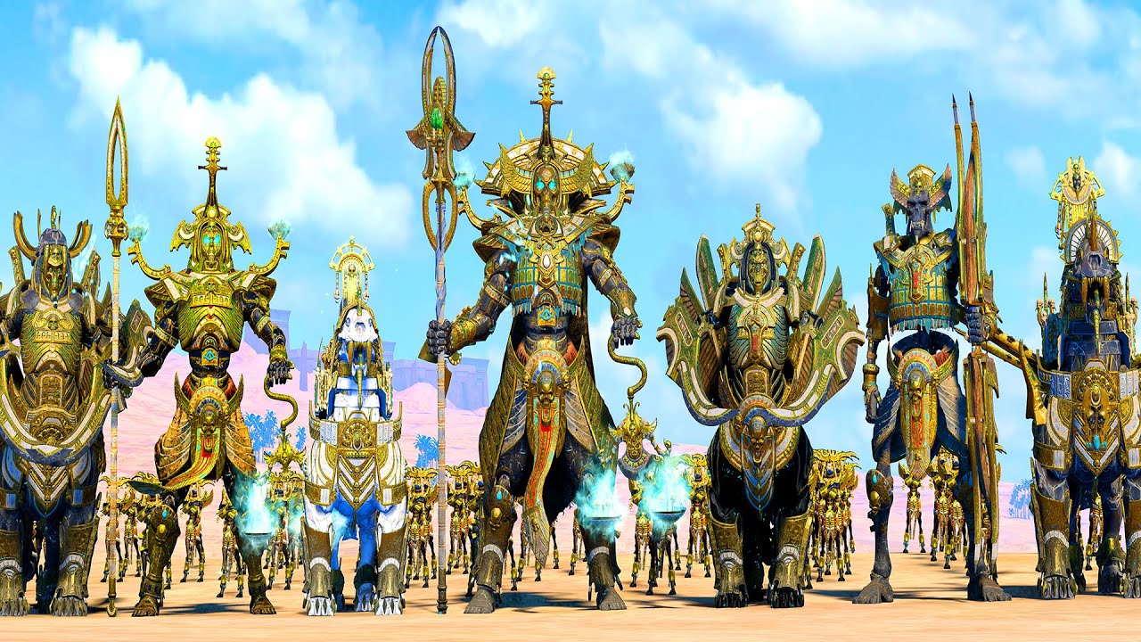 Trajann's Sentinels - LIZARDMEN vs TOMB KINGS - TotalWar Warhammer 3 cinematic battle