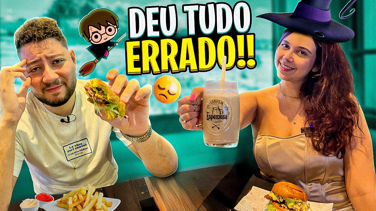 Me falaram que essa era a MELHOR hamburgueria do HARRY POTTER  - Vassoura Quebrada