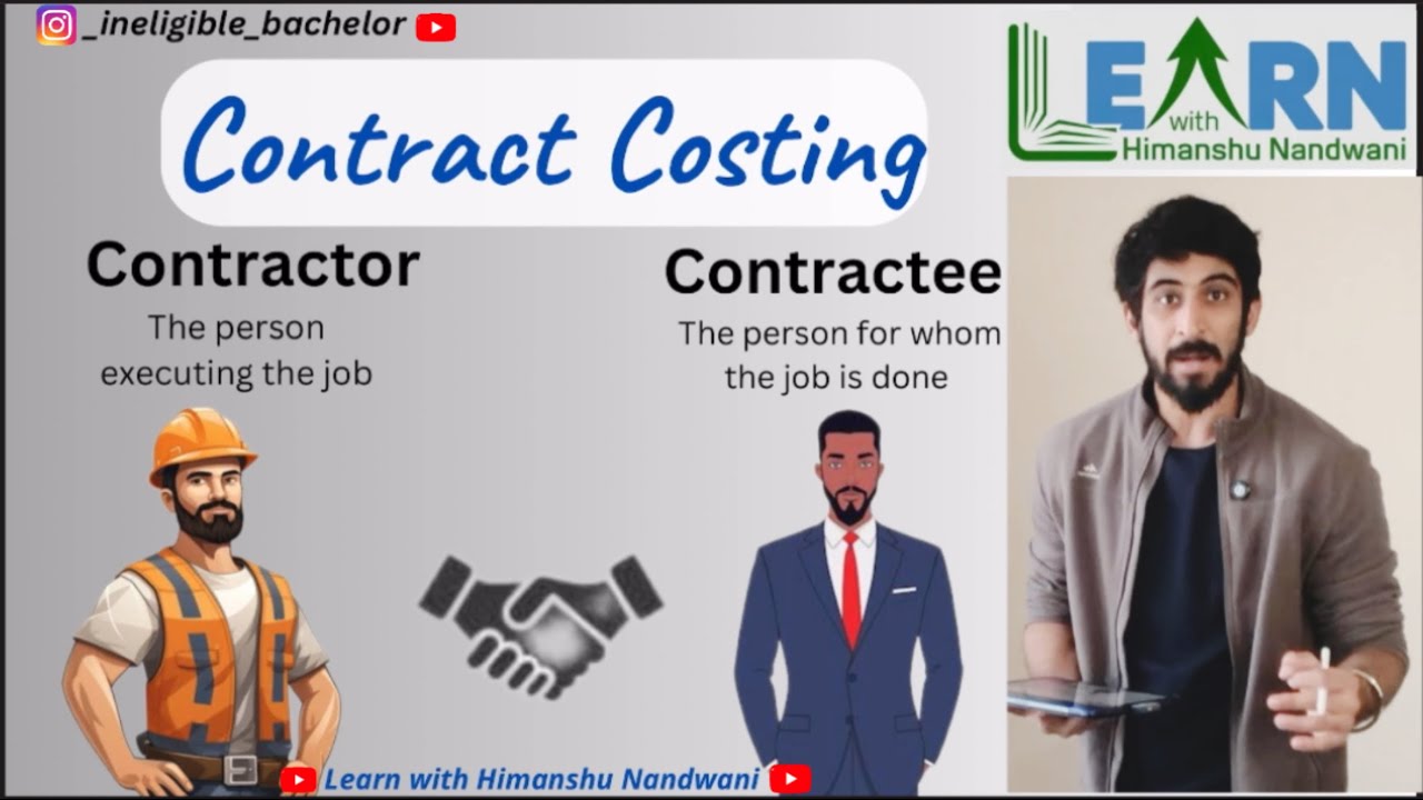 Contract Costing | Introduction | video 1 | VNSGU | B.Com Sem 4 | Cost Accounts | Commerce Education