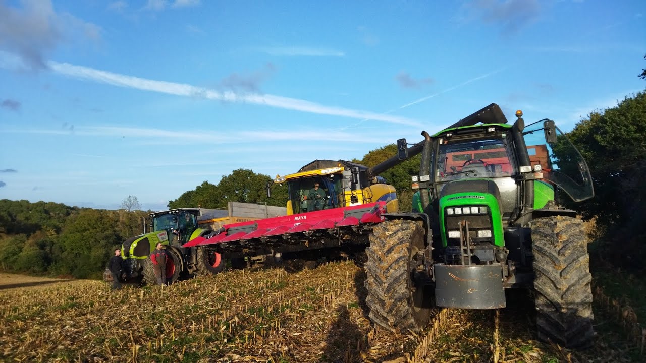 Une CX8070 au maïs grain 🌽 dans les pentes bretonnes 🚨🍂🤩