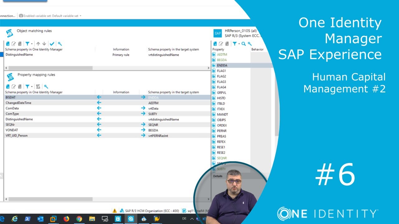 One Identity Manager | SAP Experience #6 | Human Captal Management #2