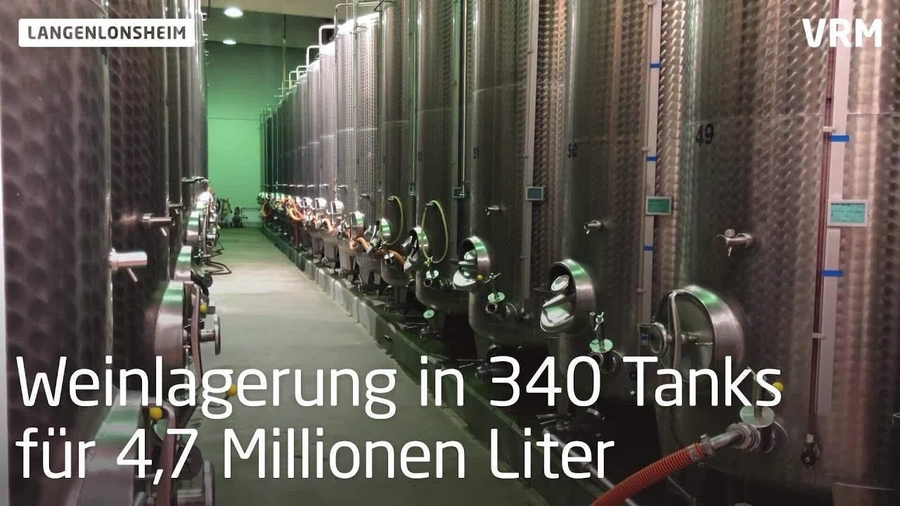 Ein Blick in die PSS Weinkellerei in Langenlonsheim