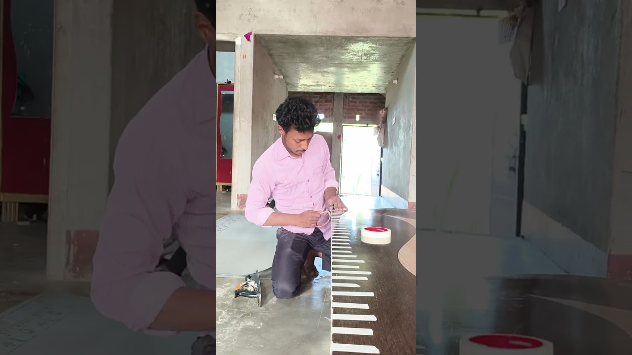 Flush Door laminate installation 🚪Customer ke ghar par jaakar complete kaamMehnat, finishing 