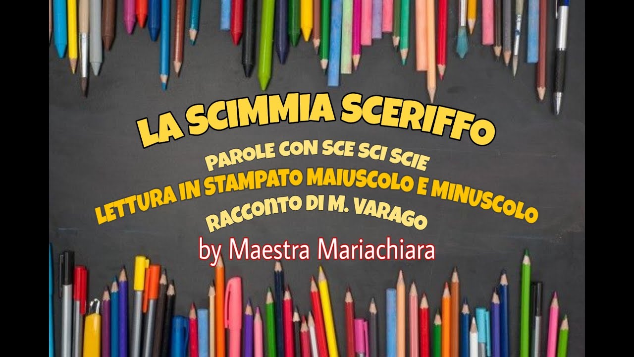 Come imparare l'italiano-Parole con sce sci scie - Per bambini scuola primaria- Didattica a distanza