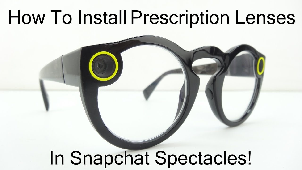 How To Install Prescription Lenses In Snapchat Spectacles!