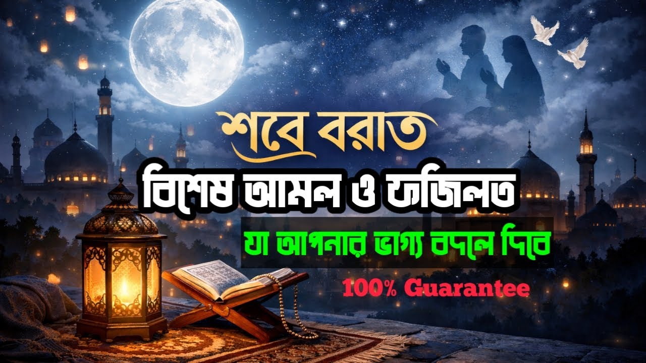 শবে বরাতের বিশেষ আমল যা আপনার ভাগ্য বদলে দিবে | shab e barat ki fazilat 