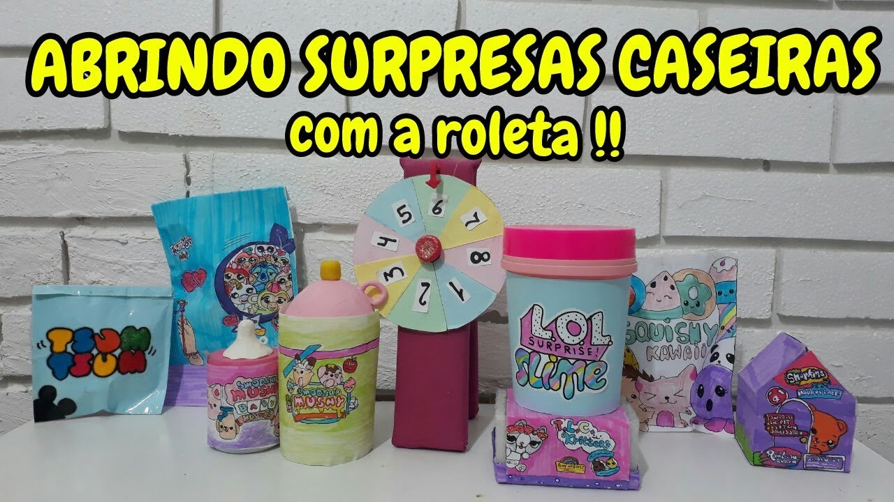 ABRINDO SURPRESAS CASEIRAS COM A ROLETA - Parte 2