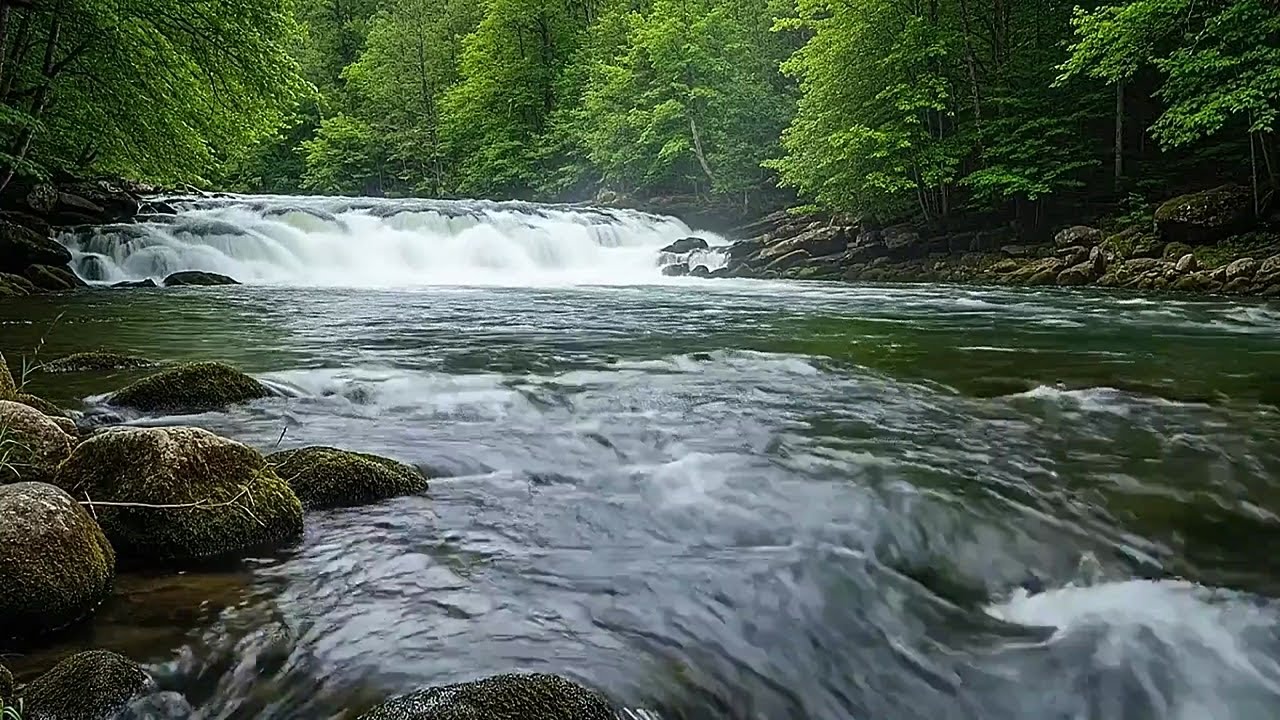 Soft River Flow Ambience | Peaceful Water Sounds for Deep Sleep and Calm Nights