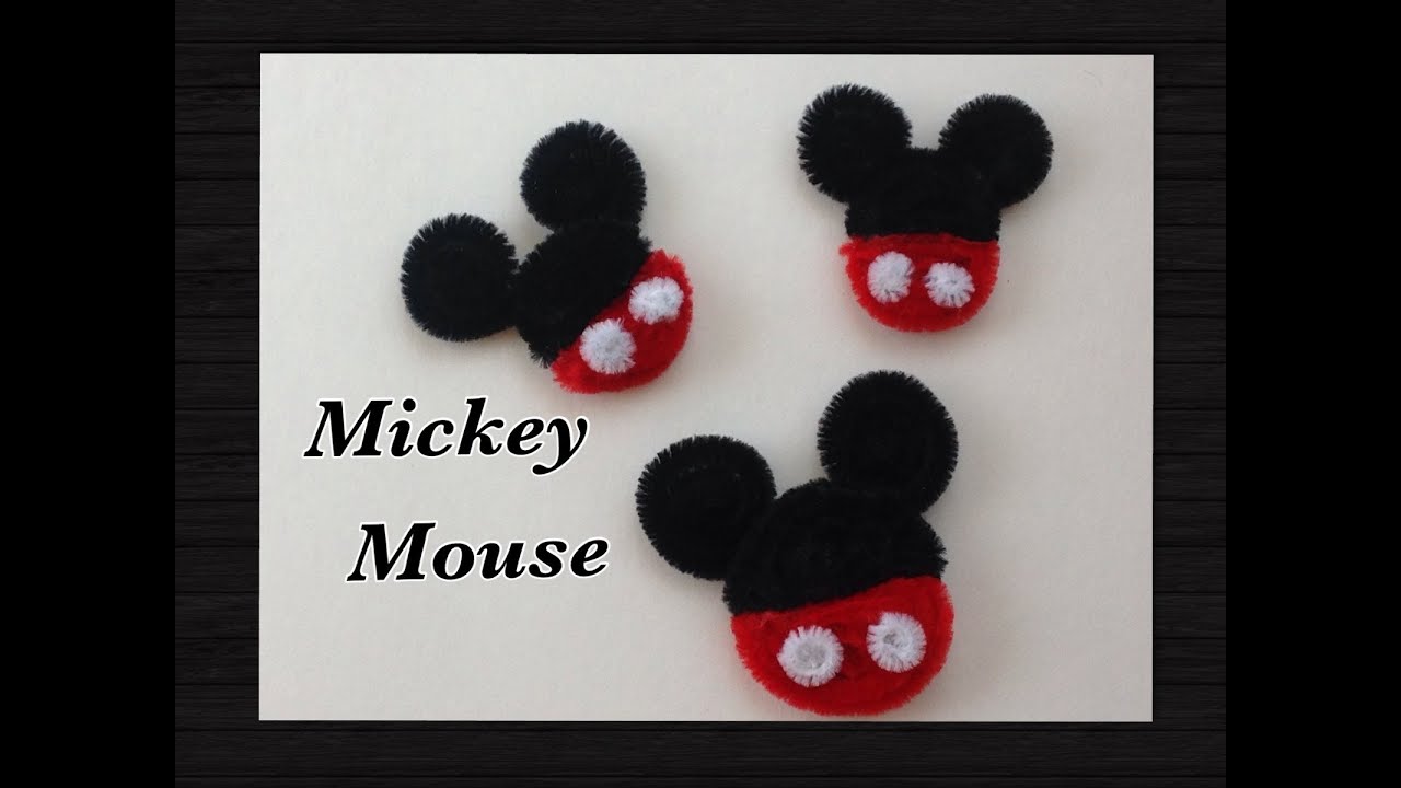 MICKEY MOUSE HECHO CON  LIMPIA PIPAS.- PIPE CLEANER MICKEY MOUSE .