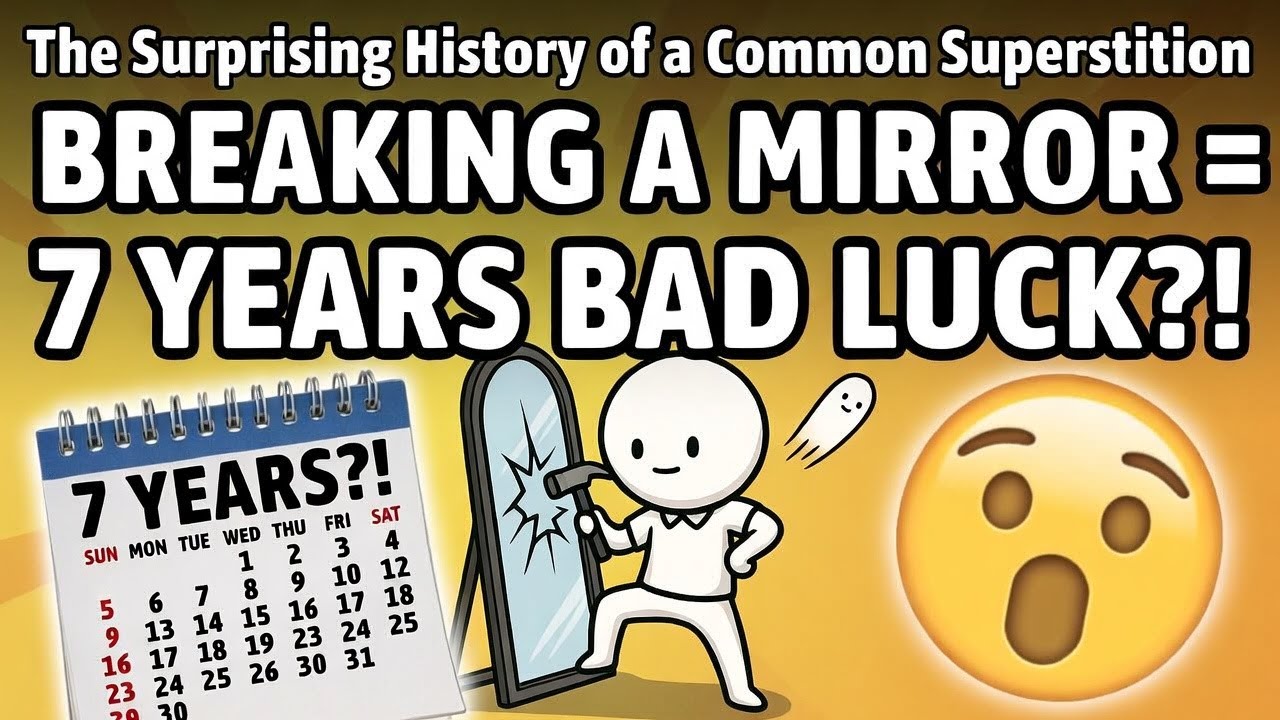 Breaking a Mirror = 7 Years Bad Luck: The Surprising Origin #BreakingMirror #7YearsBadLuck