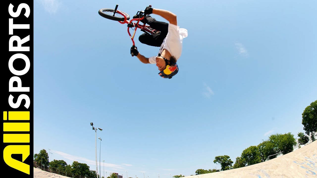 How To Backflip Over Hips, Drew Bezanson, Alli Sports BMX Step By Step Trick Tips