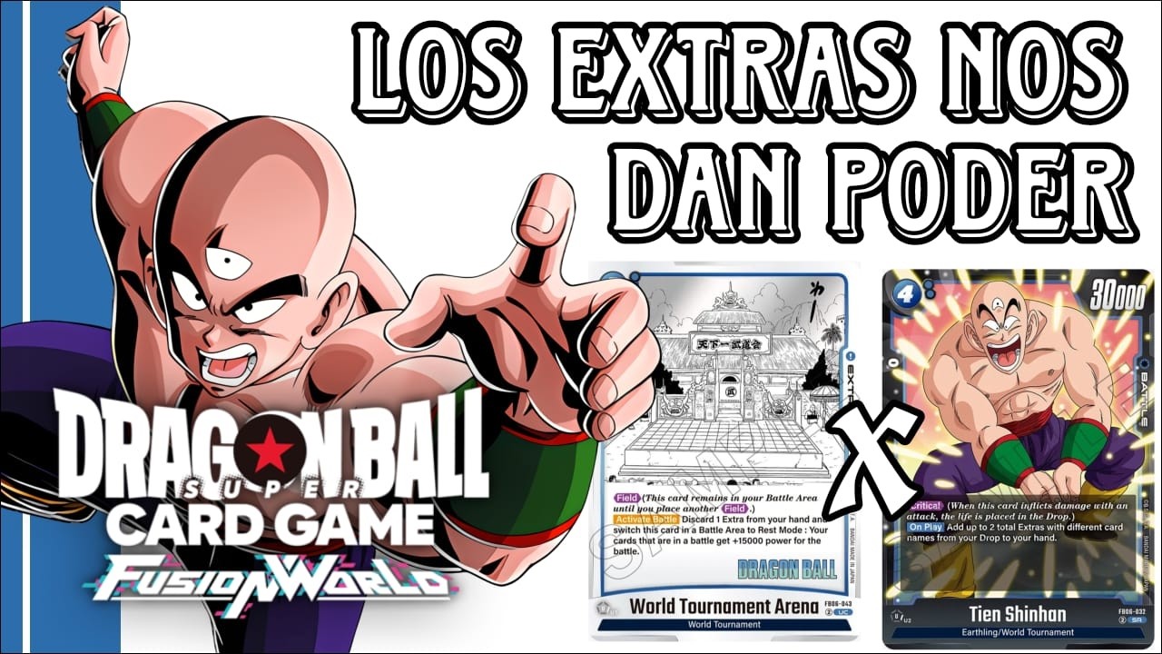 Las cartas extras no serán un estorbo ahora✌️😺 | El combo de Tenshinhan y la zona del torneo mundial