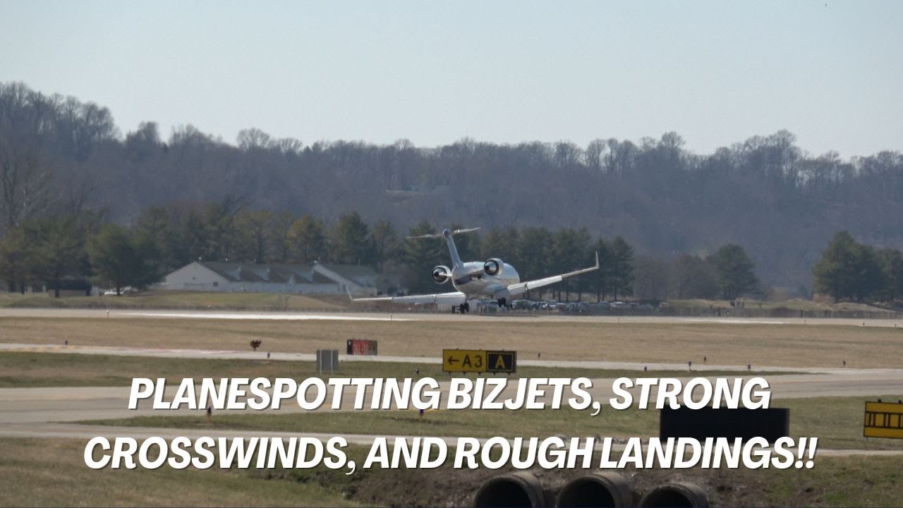 Невероятный прямой боковой ветер в аэропорту Spirit of St Louis!