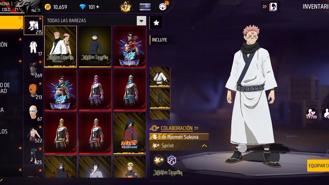 RYOMEN SUKUNA x FREE FIRE 