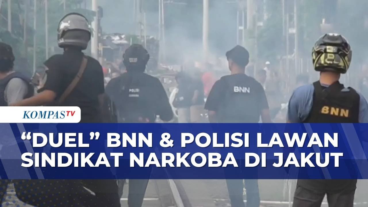 Intens! BNN & Polisi Gerebek Sindikat Narkoba di Jakarta Utara Disertai Tembakan Gas Air Mata