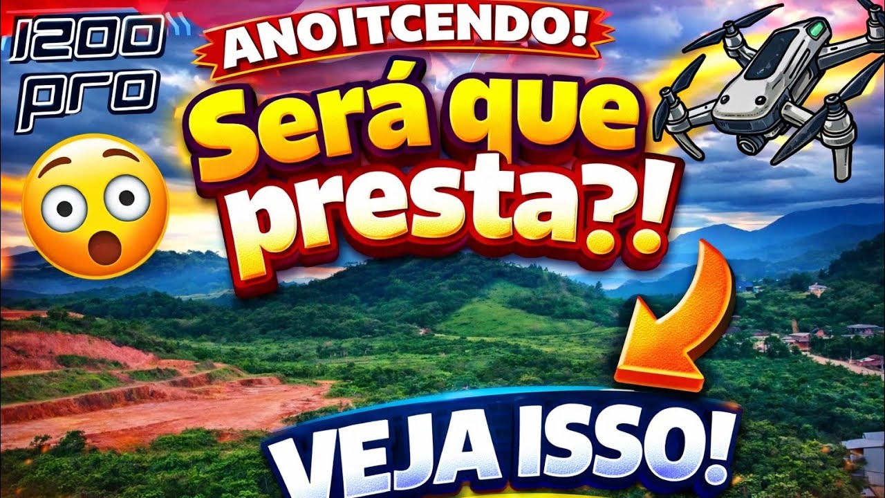 Vôo com o Drone L200 Pro em 2k escurecendo.