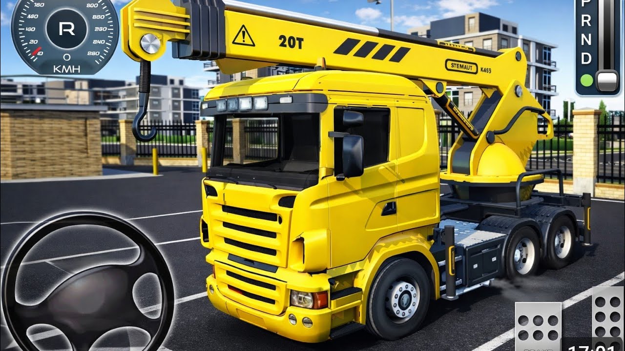 Heavy Truck Construction Gameplay 🚚 | Crane Truck House Building | Realistic Simulator