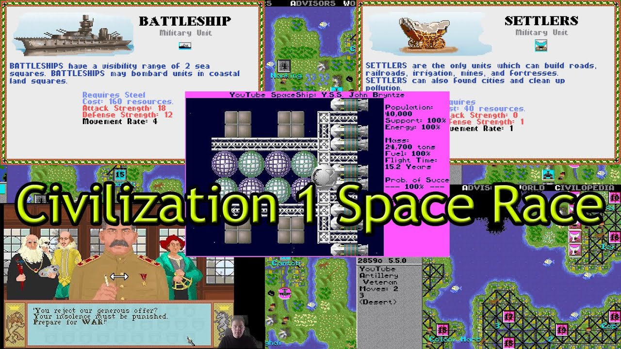 Civ1 Space Race - Settlers, settlers, settlers and more settlers (1/8)