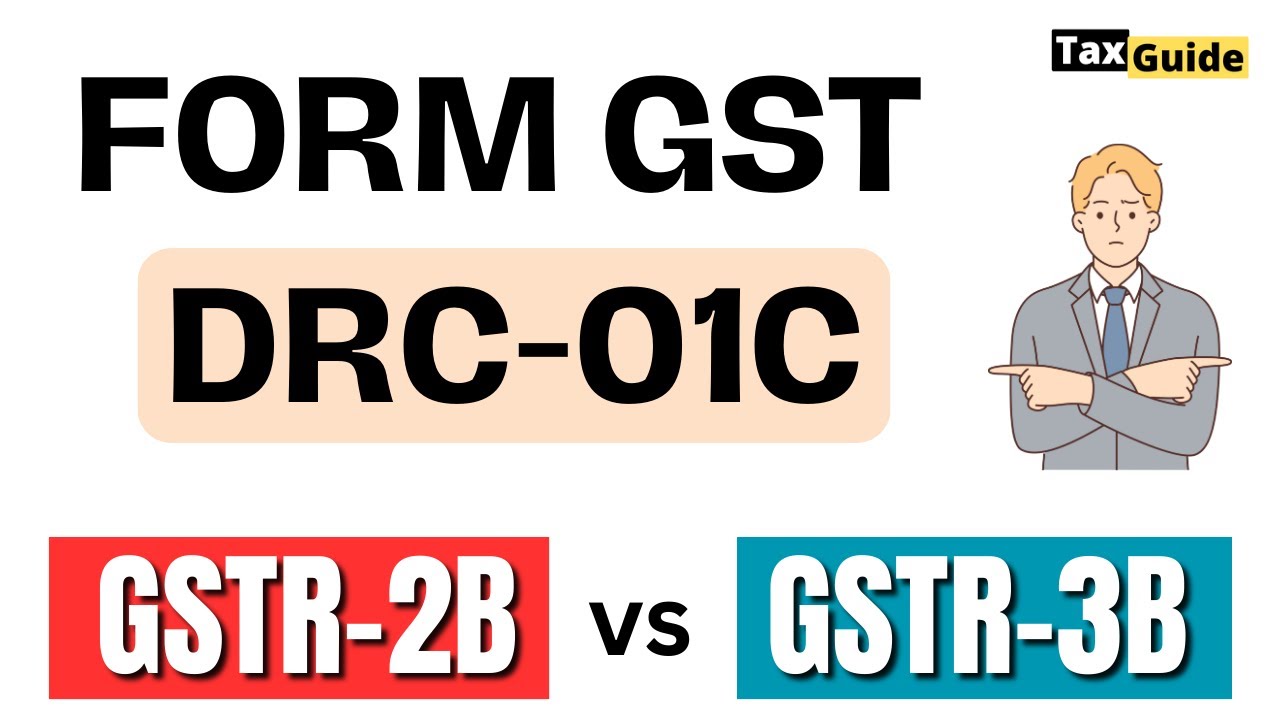 DRC-01C | Intimation in Form DRC-01C | Difference in ITC GSTR-2B & GSTR-3B | Form DRC-01C Notice