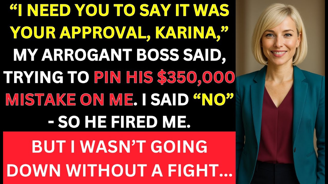 Arrogant Boss Fired Me Because I Refused To Take The Fall For His $350,000 Mistake - Then The CEO…